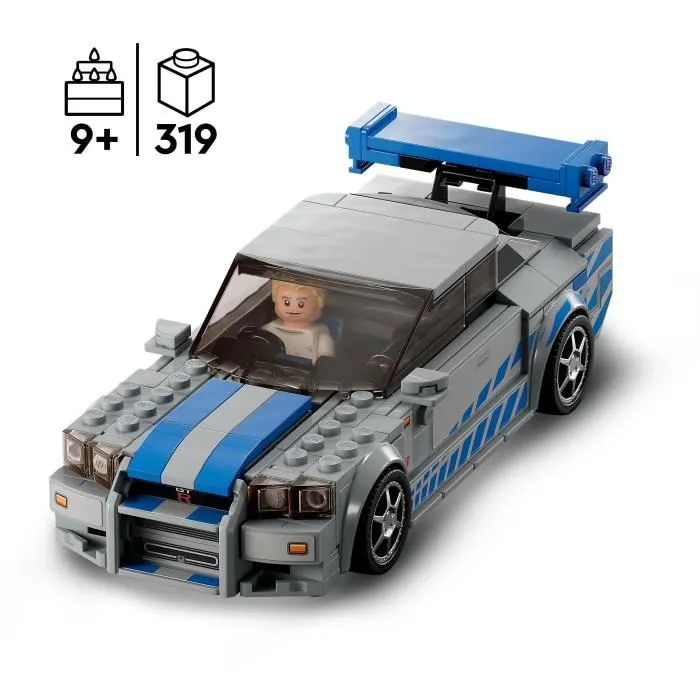 LEGO 76917 Speed Champions Nissan Skyline GT-R (R34) 2 Fast 2 Furious - Maquette de Voiture à Collectionner LEGO 76917 Speed Champions Nissan Skyline GT-R (R34) 2 Fast 2 Furious - Maquette de Voiture à Collectionner
