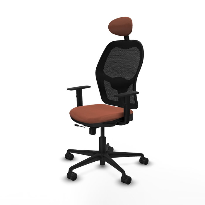 Piqueras Y Crespo Chaise de bureau Jorquera, Marron et Noir