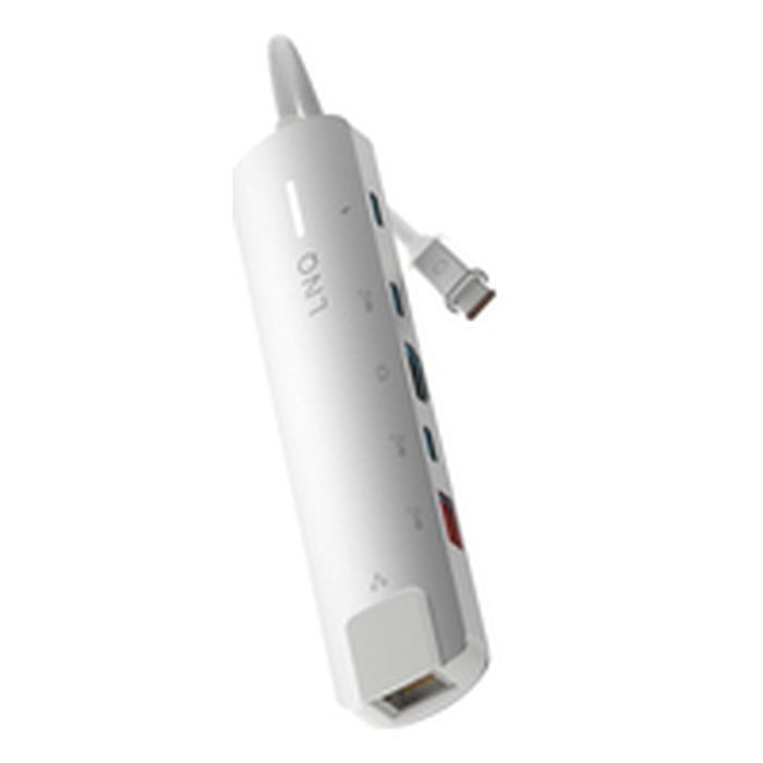 Hub USB Linq Byelements LQ49061 Blanc Gris