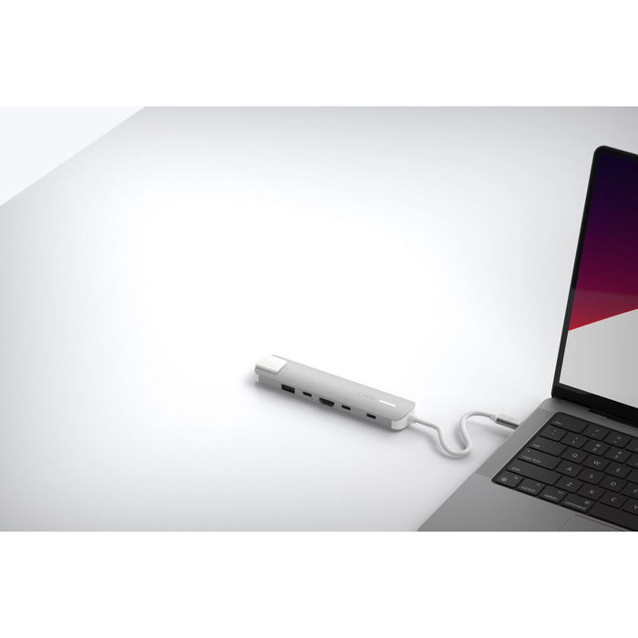 Hub USB Linq Byelements LQ49061 Blanc Gris