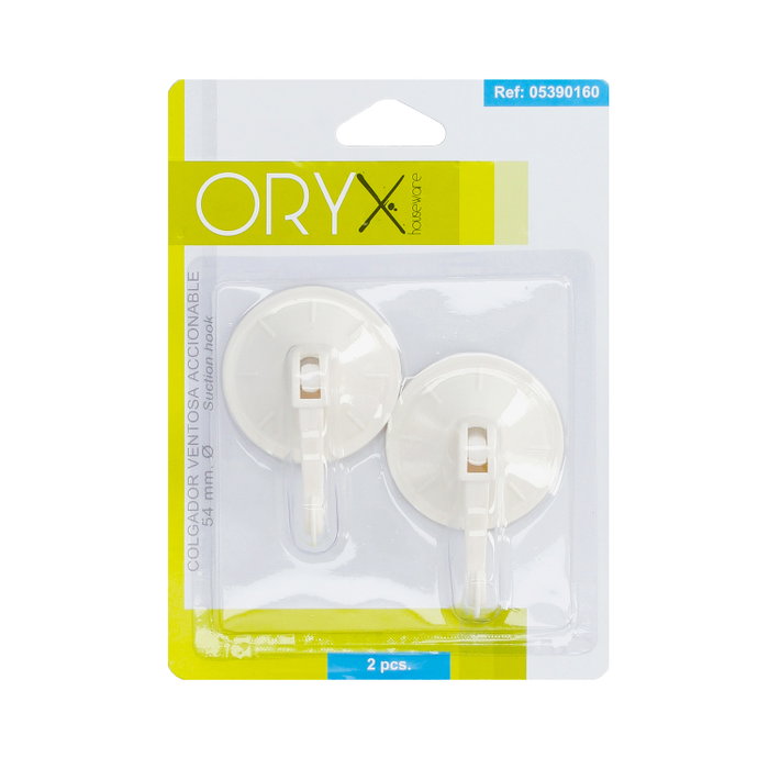 ORYX Crochet Oryx ventouse à levier 54 mm (blister de 2 unités)