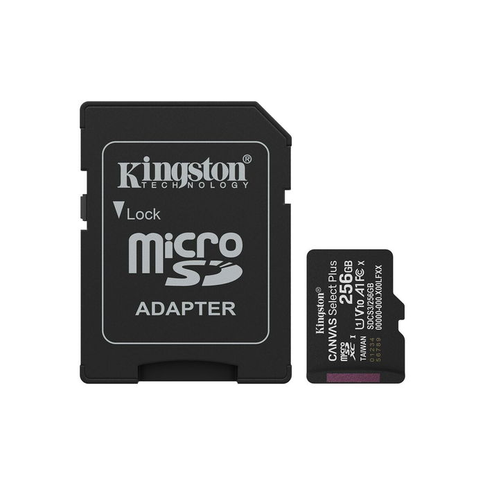 Carte Mémoire Micro SD avec Adaptateur Kingston SDCS3/256GB
