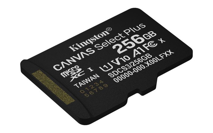 Kingston SDCS3/256GB Carte Mémoire microSDXC 256 Go 150 Mo/s A1 U3 V30 Kingston SDCS3/256GB Carte Mémoire microSDXC 256 Go 150 Mo/s A1 U3 V30
