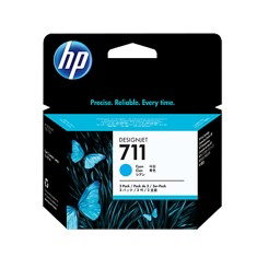 HP Lot de 3 Cartouches d'Encre Cyan 711 CZ134A