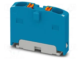 PHOENIX CONTACT PTFIX 2X1,5 BU Connecteur pour rail bleu 17,5A 450V