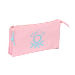 Fourre-tout Benetton Rosa pastel Rose 22 x 12 x 3 cm