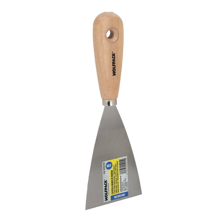 WOLFPACK LINEA PROFESIONAL Spatule avec manche en bois 80 mm WOLFPACK LINEA PROFESIONAL Spatule avec manche en bois 80 mm