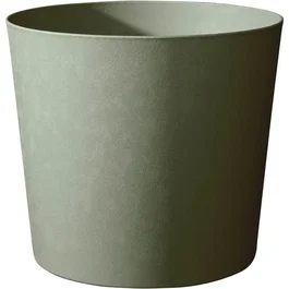 EDA Element - Pot de fleurs conique 100 L avec système de drainage - Ø 60 x H 48.2 cm - Intérieur/Extérieur - Résiste au gel et aux UV - Coloris kaki