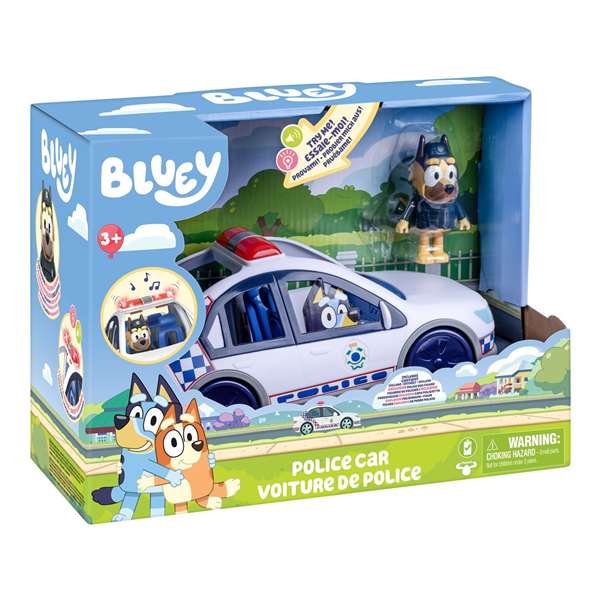 Moose Voiture de Police Bluey avec lumières et sons Moose Voiture de Police Bluey avec lumières et sons
