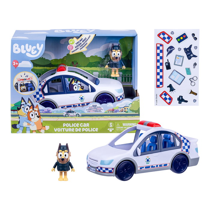 Moose Voiture de Police Bluey avec lumières et sons Moose Voiture de Police Bluey avec lumières et sons