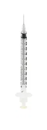 Kruuse Seringue à insuline jetable 1 ml avec aiguille 29G 1/2, 100 unités