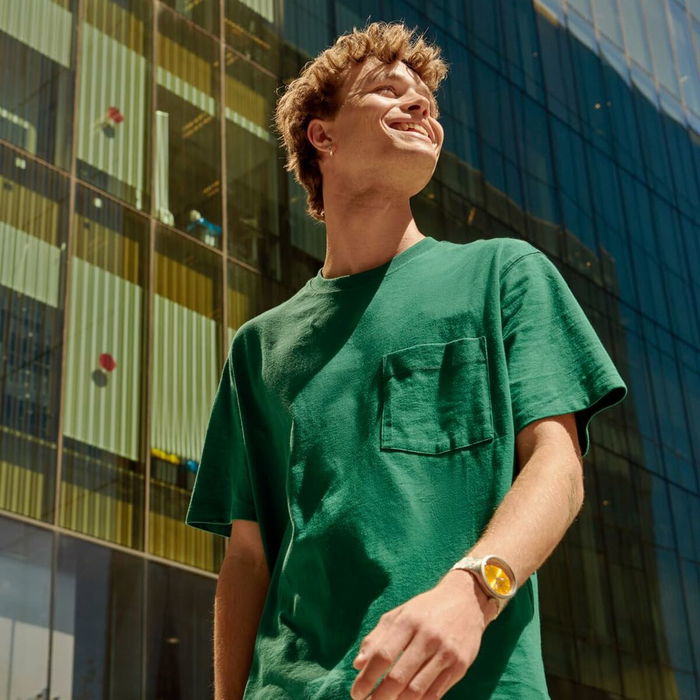 Montre Homme Swatch SB07S103G Jaune Argenté (Ø 47 mm)