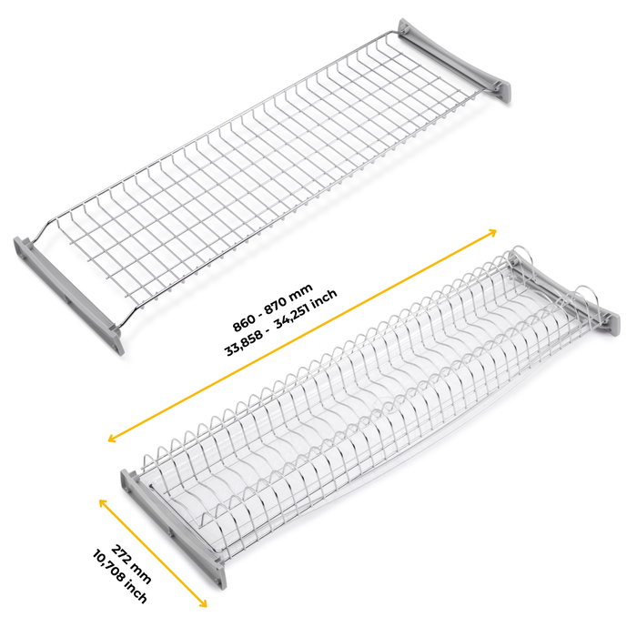 Emuca Égouttoir Suprastar pour module 900, Chromé
