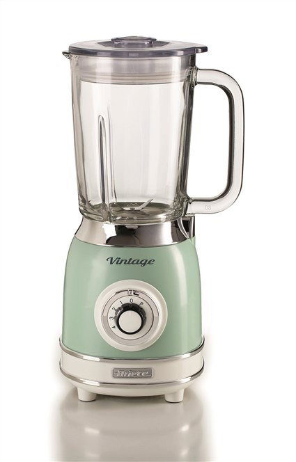 Ariete 583/04 Batidora de vaso Vintage - Blender à verre rétro, 4 lames acier, 4 vitesses, vert