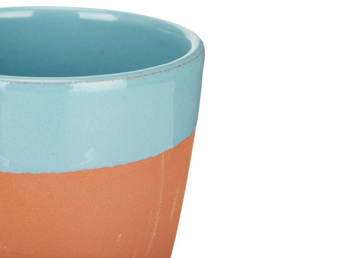La Dehesa - Verre en terre cuite turquoise 330 ml, 9x9x9.5 cm, compatible micro-ondes et lave-vaisselle (Set de 24)