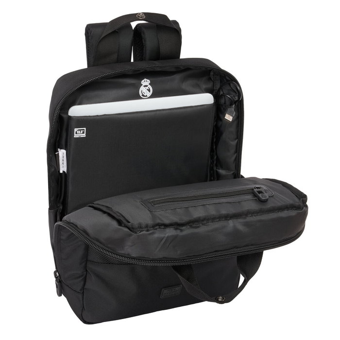 Sacoche pour Portable Real Madrid C.F. Premium Noir 29 x 39 x 11 cm 13,3" Sacoche pour Portable Real Madrid C.F. Premium Noir 29 x 39 x 11 cm 13,3"