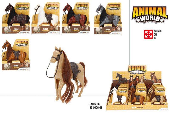 Color Baby Figurine Cheval 12 cm - Jouet pour Enfants dès 36 mois - Modèles Variés Aléatoires