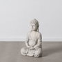 BigBuy Home Figurine Décorative Buda Ethnique Gris