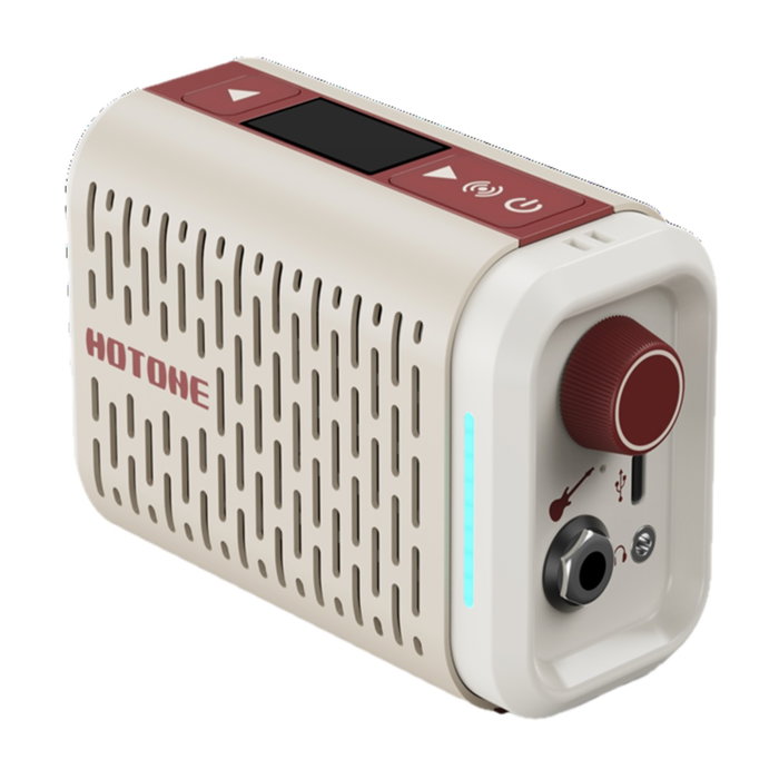 Hotone Pulze Mini Amplificateur Portable pour Guitare et Basse - Blanc Hotone Pulze Mini Amplificateur Portable pour Guitare et Basse - Blanc