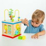 Molto - Cube d'activités en bois avec jeux éducatifs - Dimensions 19x17x17 cm - Jouet pour enfant à partir de 3 ans