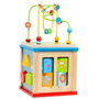 Molto - Cube d'activités en bois avec jeux éducatifs - Dimensions 19x17x17 cm - Jouet pour enfant à partir de 3 ans