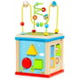 Molto - Cube d'activités en bois avec jeux éducatifs - Dimensions 19x17x17 cm - Jouet pour enfant à partir de 3 ans