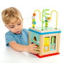 Molto - Cube d'activités en bois avec jeux éducatifs - Dimensions 19x17x17 cm - Jouet pour enfant à partir de 3 ans