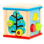 Molto - Cube d'activités en bois avec jeux éducatifs - Dimensions 19x17x17 cm - Jouet pour enfant à partir de 3 ans