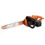 Black + Decker BECS2245-QS Tronçonneuse Électrique Filaire 2200W Longueur de Guide 45cm Vitesse Chaîne 14.5 m/s avec Frein de Chaîne et Lubrification Automatique