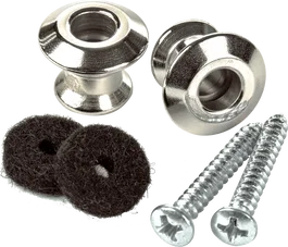 Dunlop Straplok Dualdesign Set de 2 Fixations de Sangle Nickel - Nickel