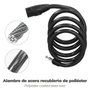 WOLFPACK LINEA PROFESIONAL Câble de vélo en spirale avec clé 12 mm x 150 cm