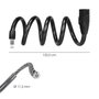 WOLFPACK LINEA PROFESIONAL Câble de vélo en spirale avec clé 12 mm x 150 cm