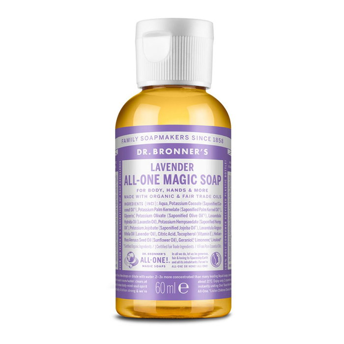Savon liquide Dr Bronner's 60 ml Lavande Savon liquide Dr Bronner's 60 ml Lavande
