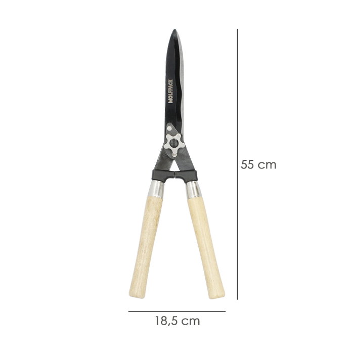 WOLFPACK LINEA PROFESIONAL Sécateur de haie à deux mains 54 cm avec manches en bois