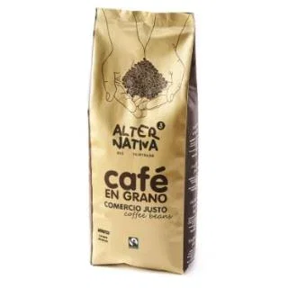 Alternativa 3 Cafe Aromatico Grano 1 Kg Bio - Café en grains Arabica et Robusta, commerce équitable, intensité 7 Alternativa 3 Cafe Aromatico Grano 1 Kg Bio - Café en grains Arabica et Robusta, commerce équitable, intensité 7