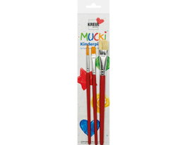 Kreul Set de 3 pinceaux synthétiques MUCKI