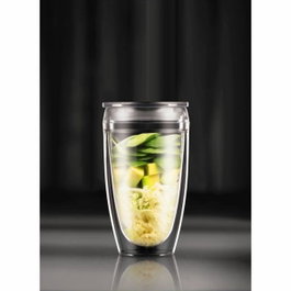 Bodum Set de 2 gobelets Pavina To Go 40 cl, Transparent
