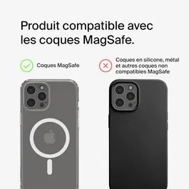 Belkin Batterie Externe Magnétique Portable Noir pour iPhone - Chargeur USB-C Compact avec Fixation Aimantée
