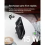 Belkin Batterie Externe Magnétique Portable Noir pour iPhone - Chargeur USB-C Compact avec Fixation Aimantée