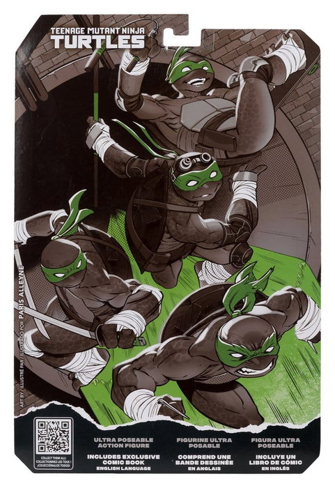 McFarlane Toys Tortues Ninja Page Punchers figurine Donatello (Black White & Green) (Red Platinum Edition) 13 cm