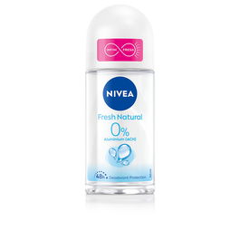 Nivea Déodorant Roll-on Fraîcheur Naturelle 0% Aluminium - Soin et Protection 48h - Femme 50 ml