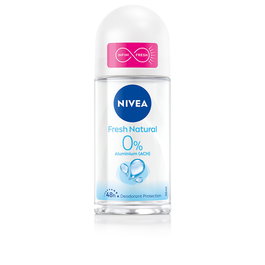 Nivea Déodorant Roll-on Fraîcheur Naturelle 0% Aluminium - Soin et Protection 48h - Femme 50 ml