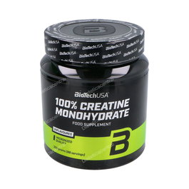 BIOTECHUSA 100% Créatine Monohydrate Neutre - Poudre pure 300 g