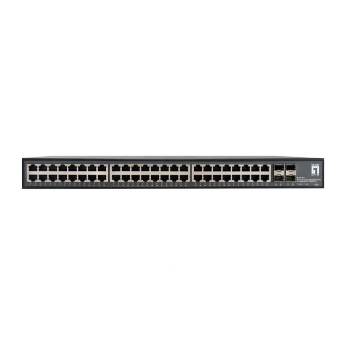 LevelOne GTU-5211 Commutateur non manageable 52 ports (48x Gigabit, 4x 10GbE SFP+) LevelOne GTU-5211 Commutateur non manageable 52 ports (48x Gigabit, 4x 10GbE SFP+)