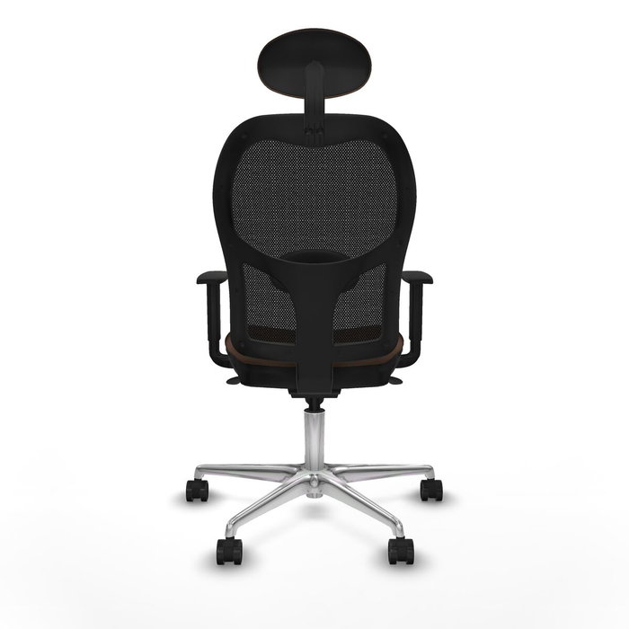 Piqueras y Crespo Chaise de Bureau avec Appui-tête Jorquera 1D086N1 Noir et Brun foncé Piqueras y Crespo Chaise de Bureau avec Appui-tête Jorquera 1D086N1 Noir et Brun foncé