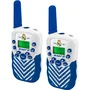 Kids Licensing Talkie-walkie pour enfants Real Madrid - Portée 1 km - 8 canaux, écran LCD, lampe torche - Fonctionne avec piles AAA - À partir de 4 ans