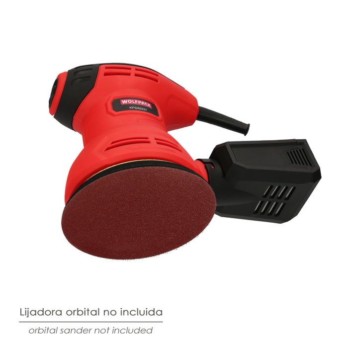 WOLFPACK LINEA PROFESIONAL Disques abrasifs à velcro 125 mm Grain 80, pack de 10