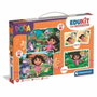 Clementoni Edukit 4 en 1 Dora - Puzzle, Mémo et Cubes