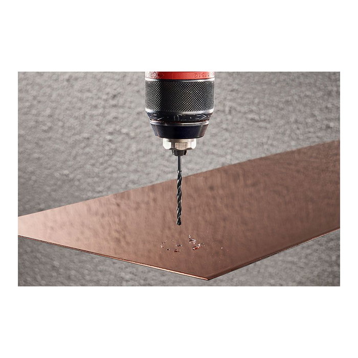 Wolfcraft 8453000 Jeu de 6 Forets HSS pour Métal, Ø 2-8 mm, Laminés, Qualité Professionnelle