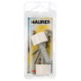 MAURER Butée de porte blanche avec cheville en nylon, lot de 2 pièces